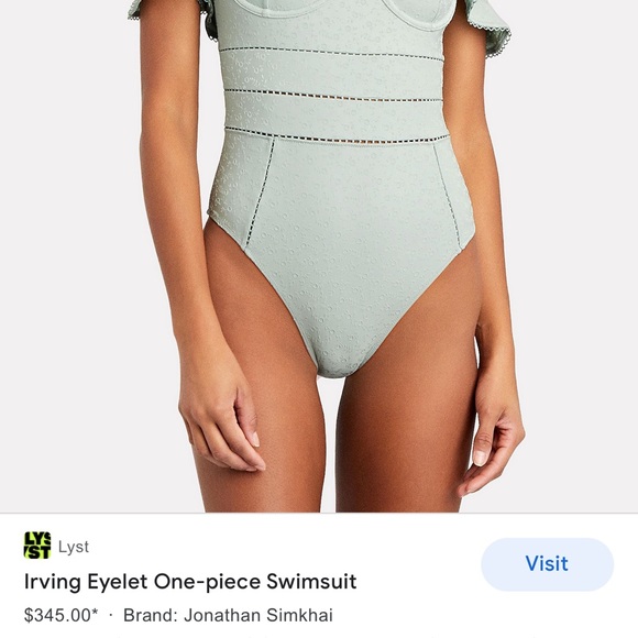 JONATHAN SIMKHAI Irving Eyelet One-piece Swimsuit - Picture 2 of 8